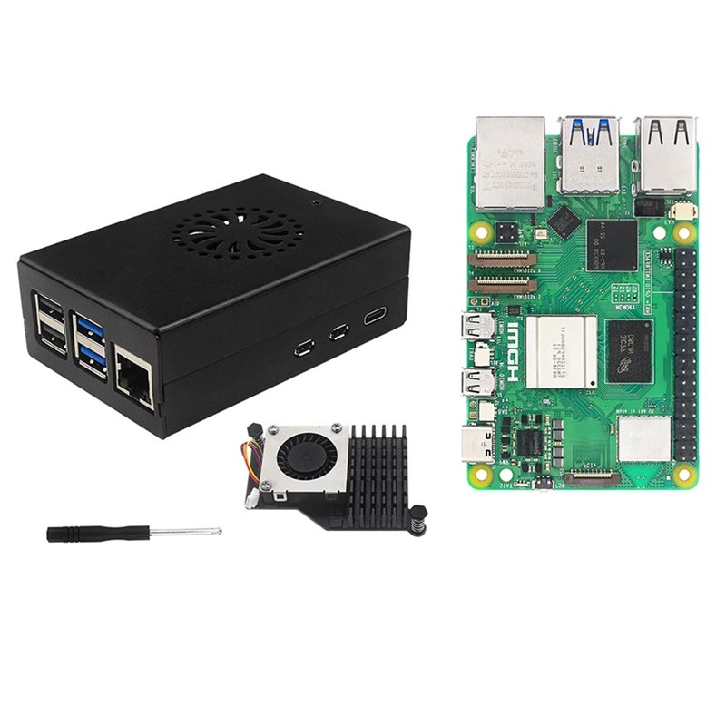 Raspberry Pi 5 8Gb Kit - T23C, kit de démarrage Irasptek pour