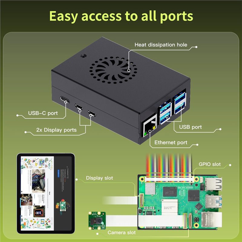 T23C, kit de démarrage Iraspte - Raspberry Pi 5 8Gb Kit avis et prix